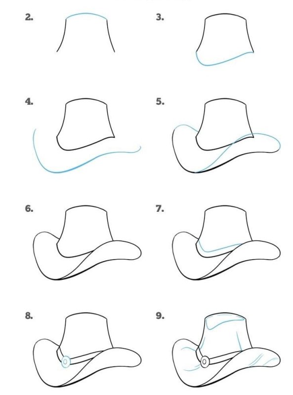 Аппликация шляпа