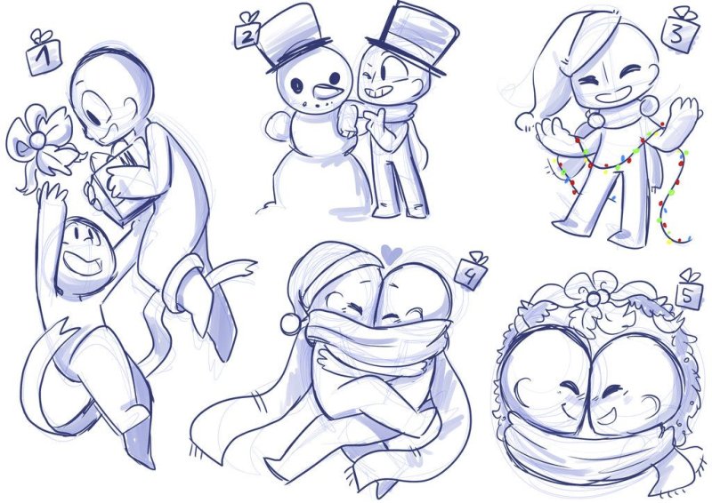 позы для рисования пар