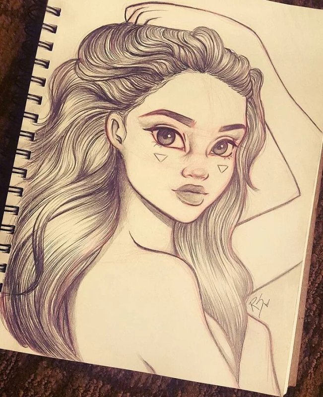 Девушка рисунок