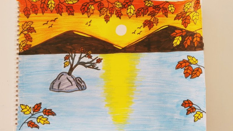 рисунки осени