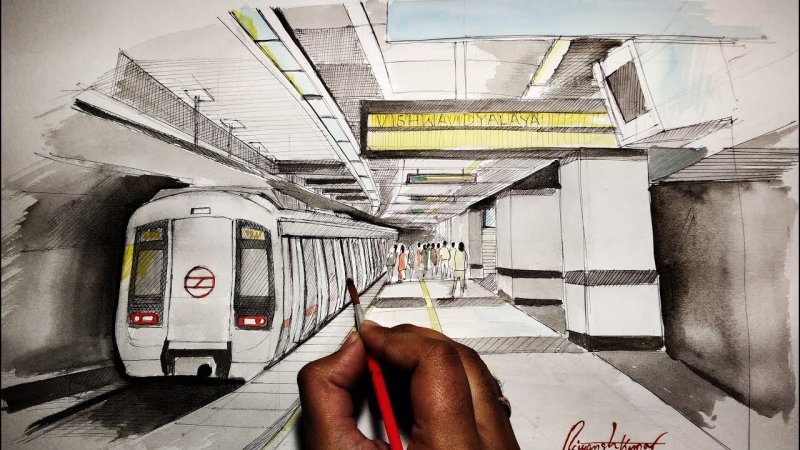 Метро скетч