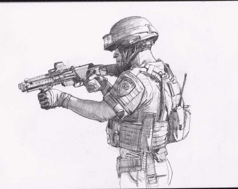 Рисунок солдату