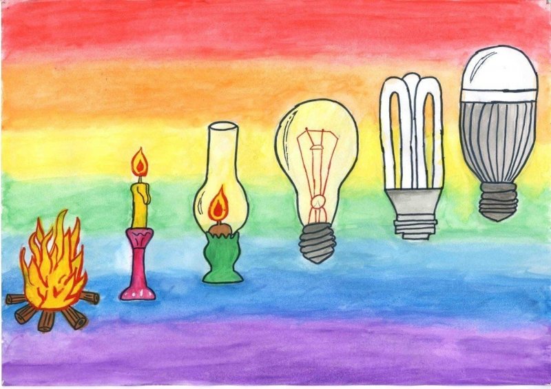 Рисунок на тему электричество