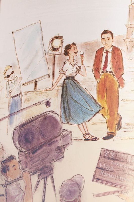 Иллюстрация римские каникулы