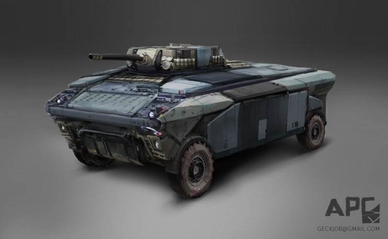 БТР Sci Fi арт