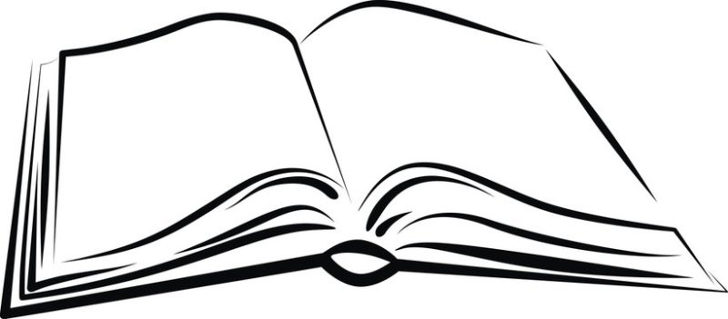 Контурное изображение книги