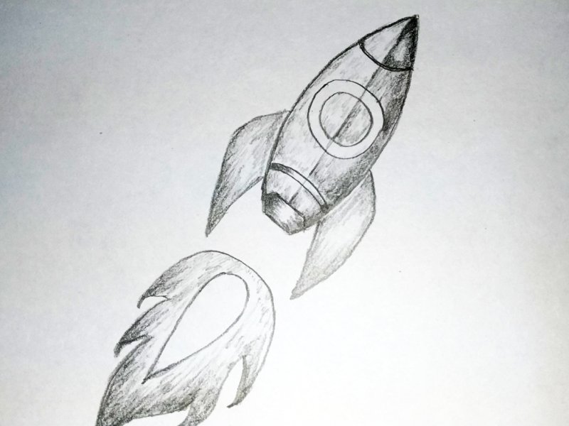Ракета рисунок