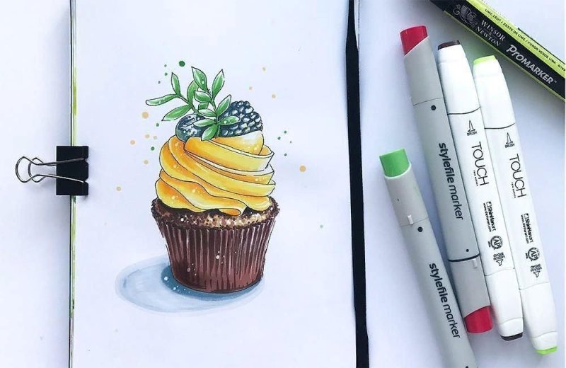 рисунки маркерами для скетчинга