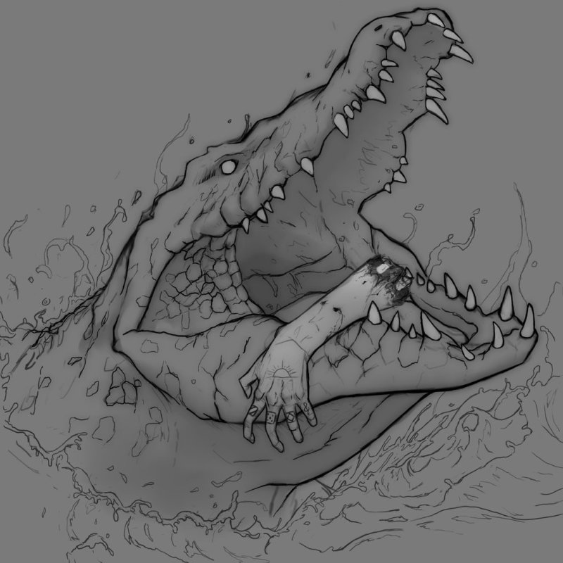 Крокодил референс анатомия