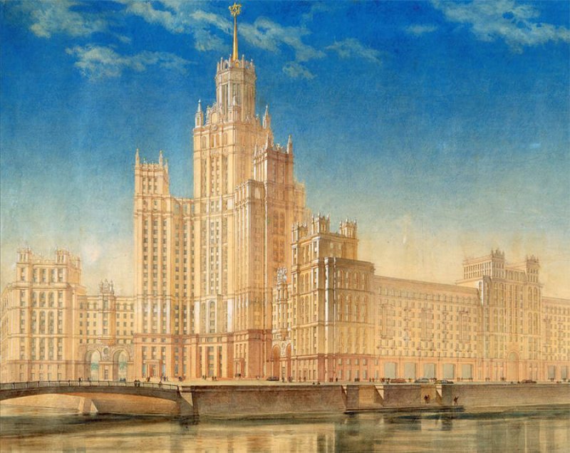 Сталинская архитектура Котельническая высотка
