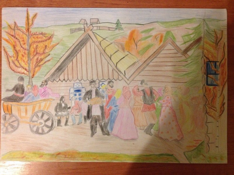 борис кустодиев деревенский праздник