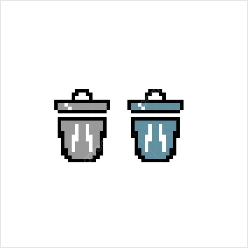 Trash can Pixel Art