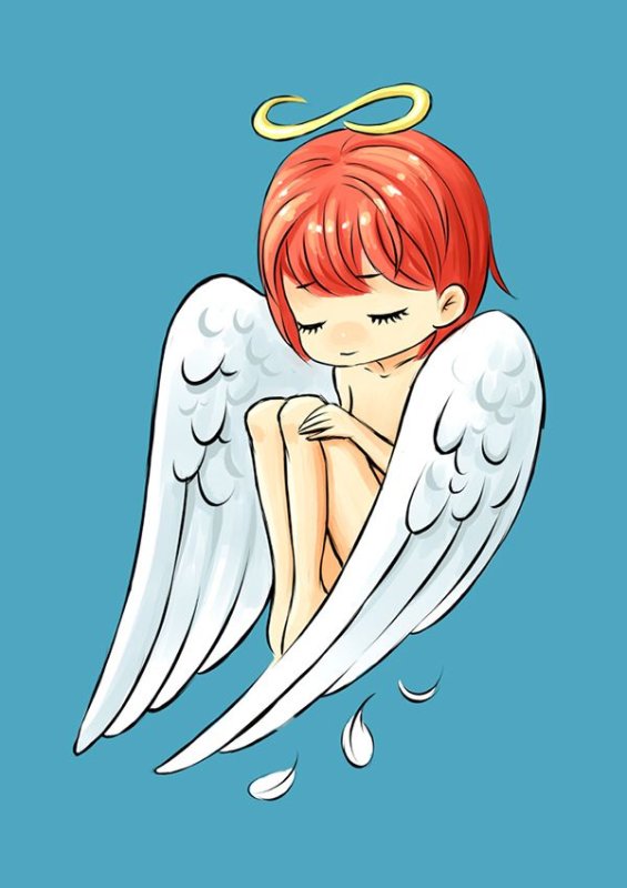 Рисунок милого ангела