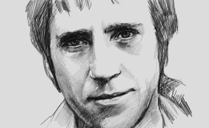 Карандашный портрет Высоцкого