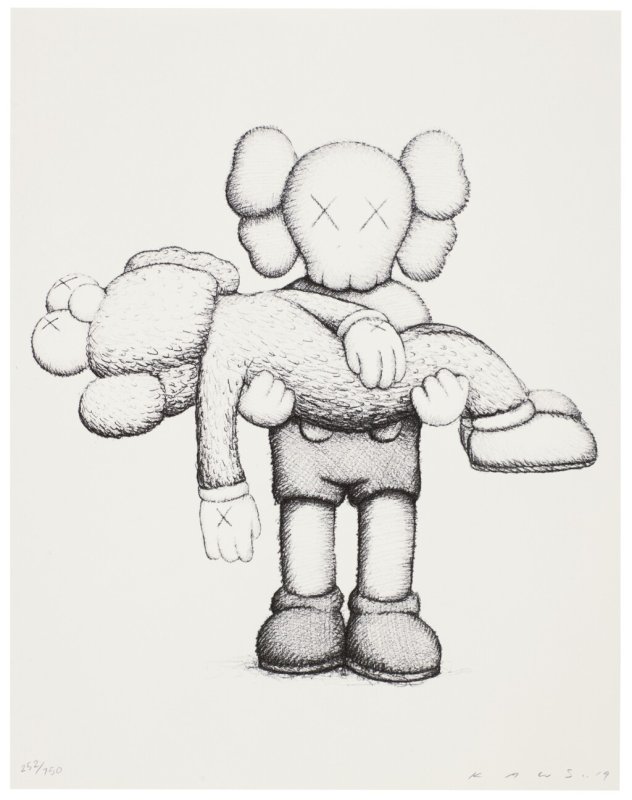 KAWS тату эскизы