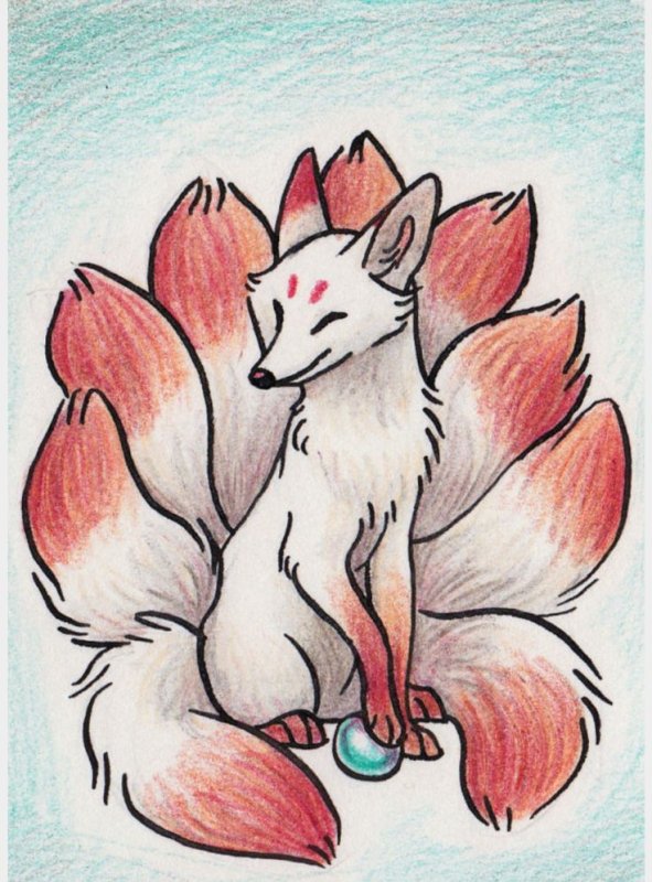 Девятихвостый Кицунэ лиса