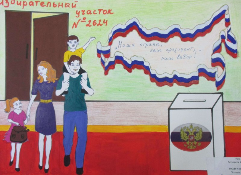 Выборы глазами детей рисунки