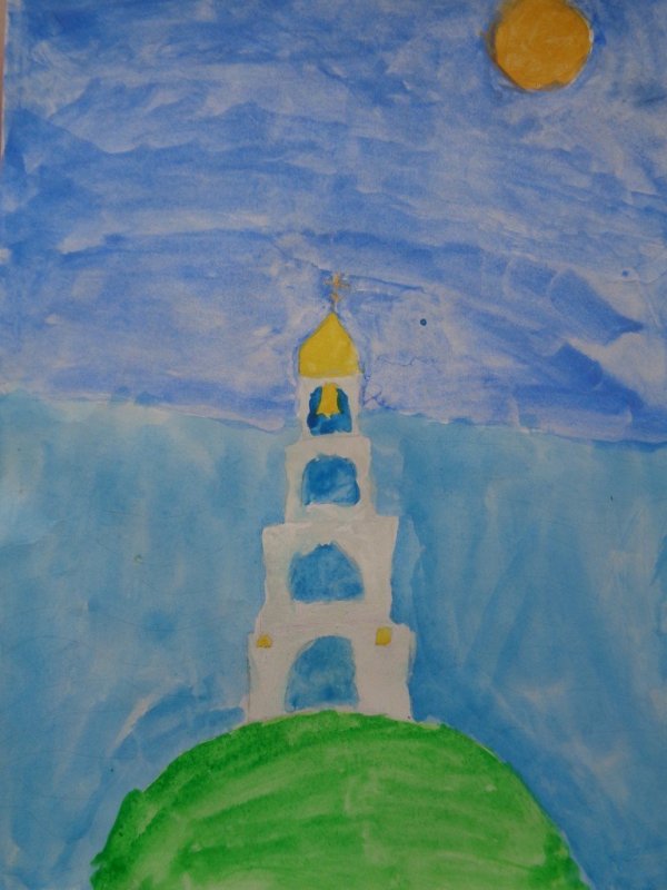 Колокольня рисунок