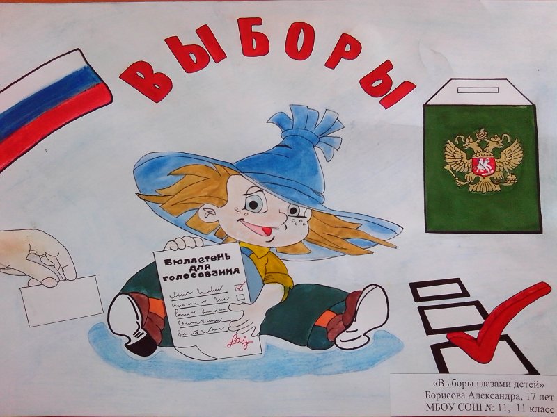 Выборы глазами детей рисунки