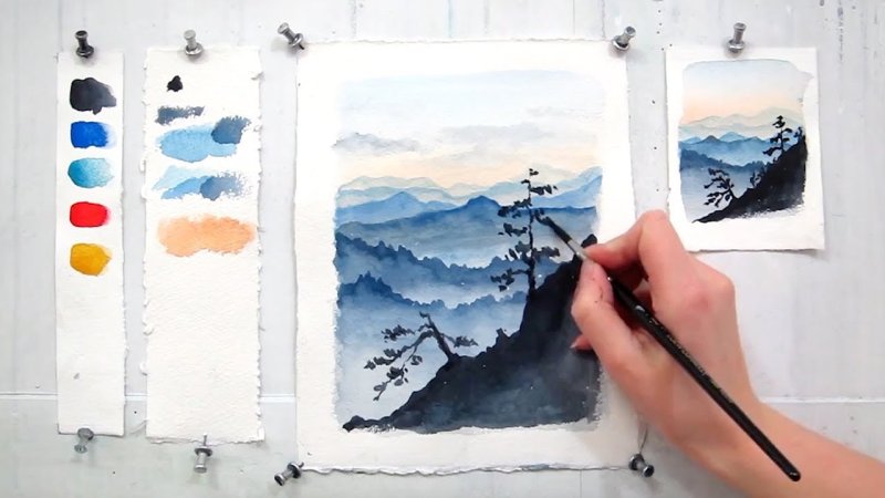 Рисование акварелью для начинающих