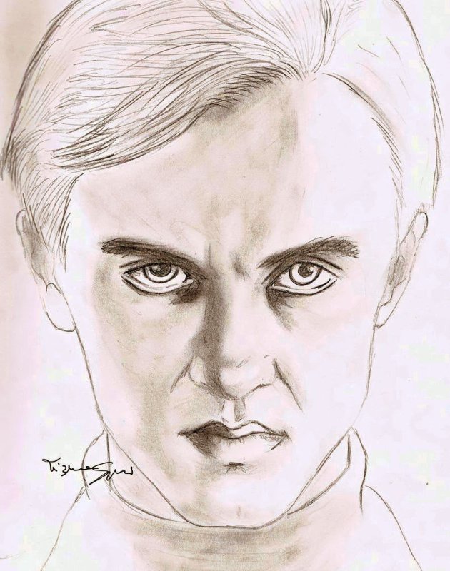 Драко Малфой срисовать