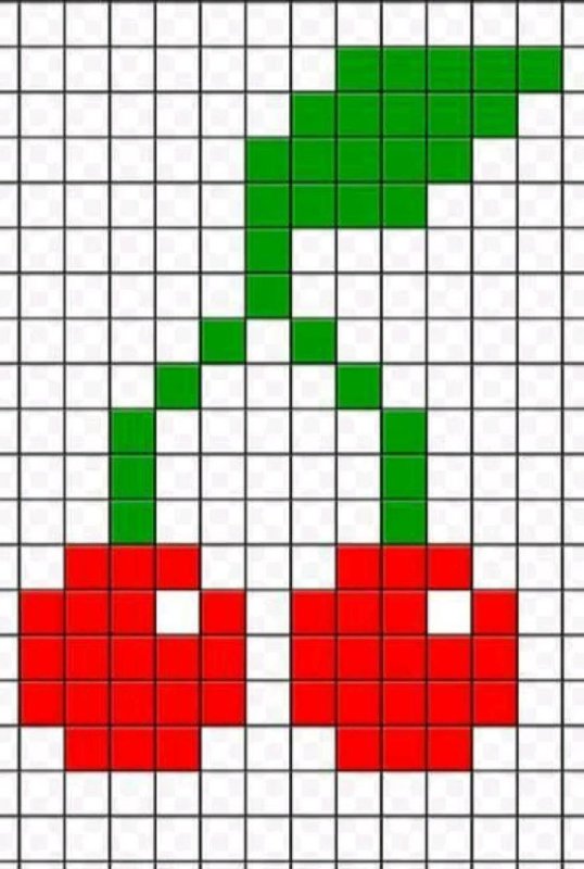 рисунки по клеточкам в тетради красивые и лёгкие для девочек