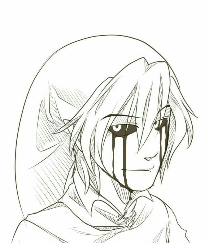 Рисунки крипипаста Бен