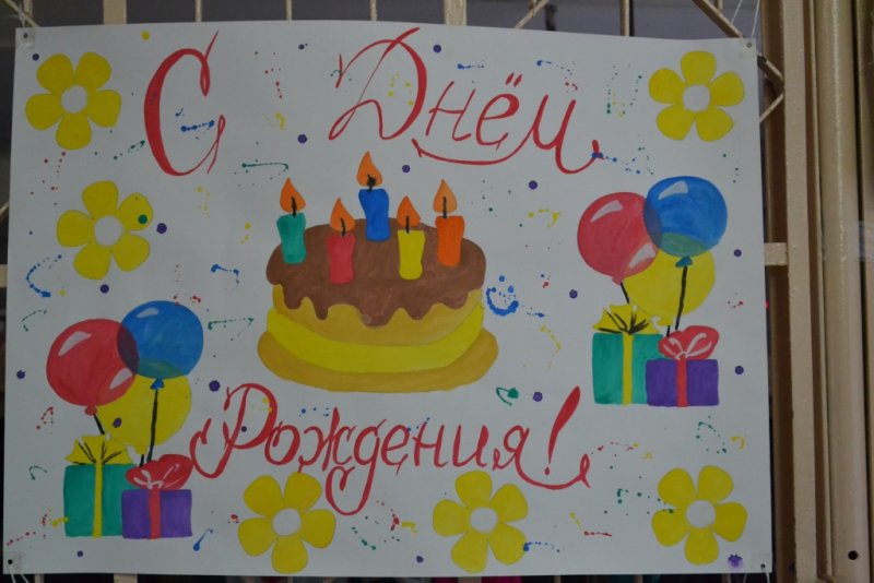 Красивые плакаты на день рождения