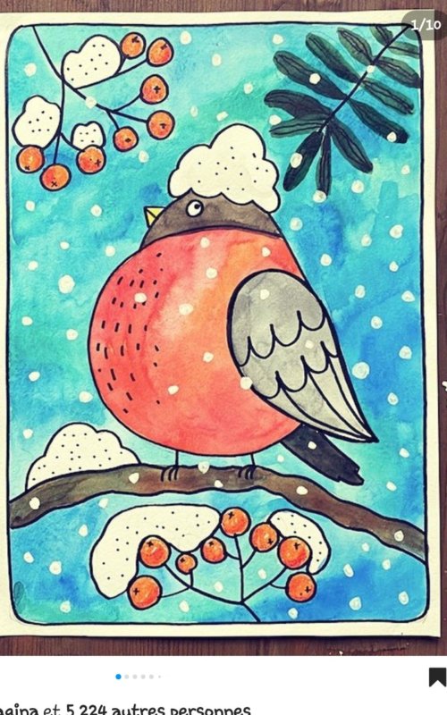 Рисунок зима 14 лет