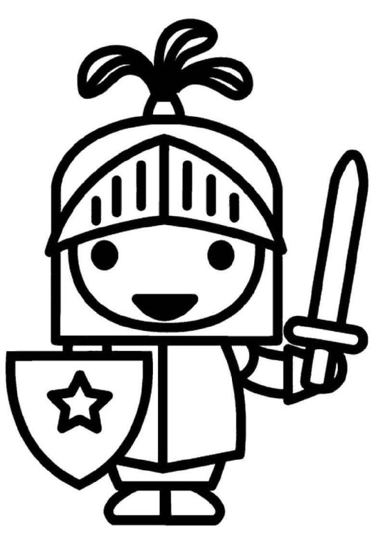 Рыцарь рисунок