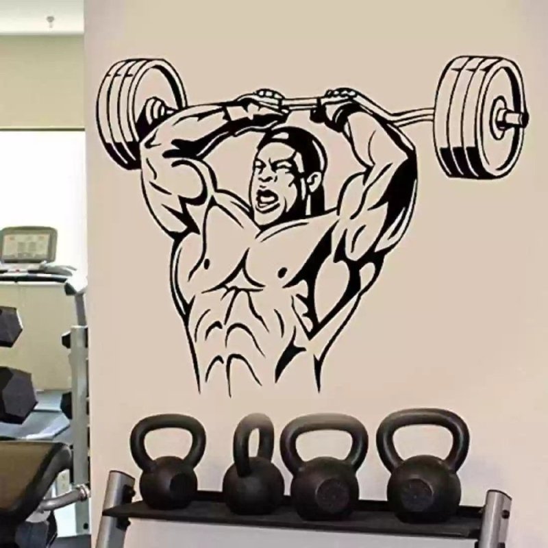 Трафарет для стен спортзала