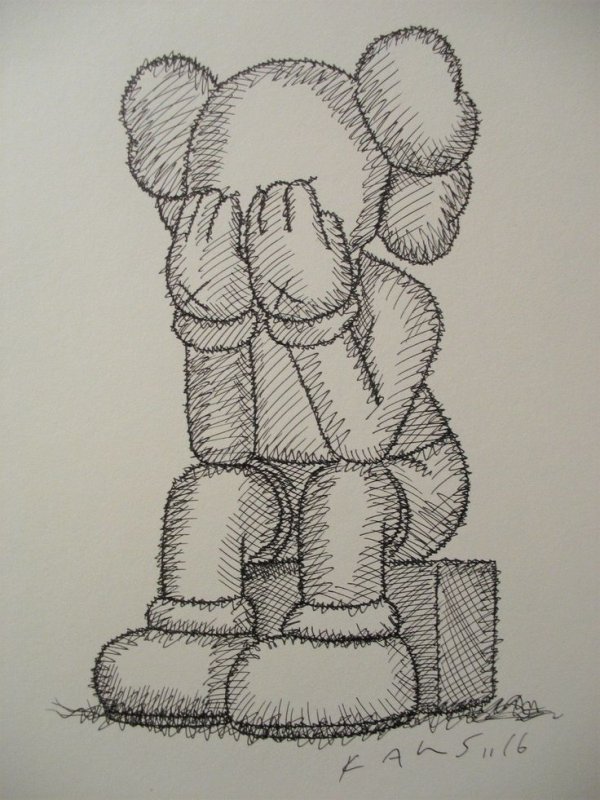 KAWS рисунок