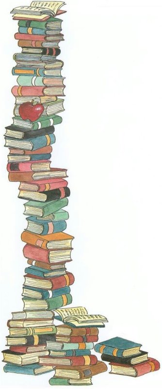 Стопка книг иллюстрация