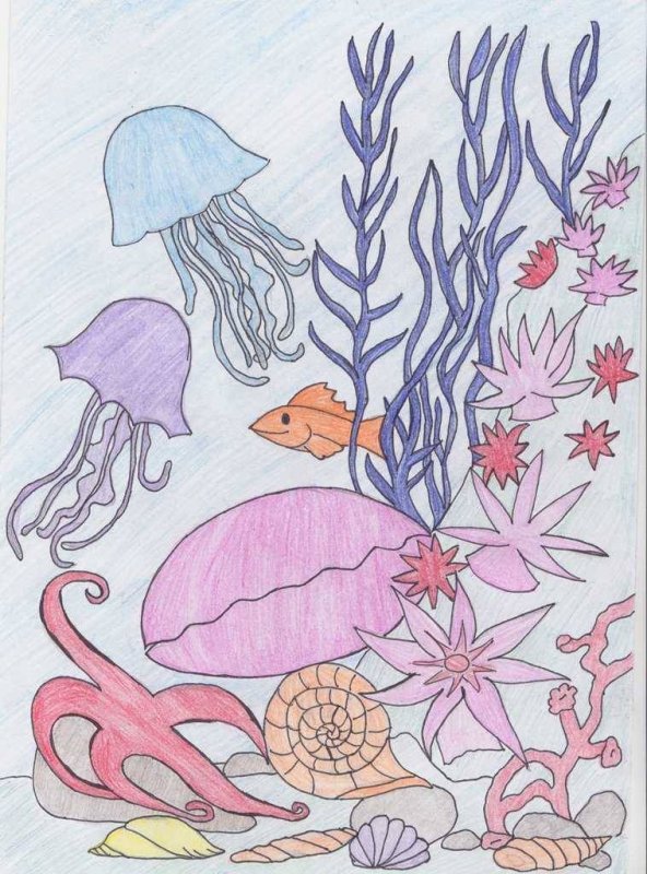 Рисунки на морскую тему