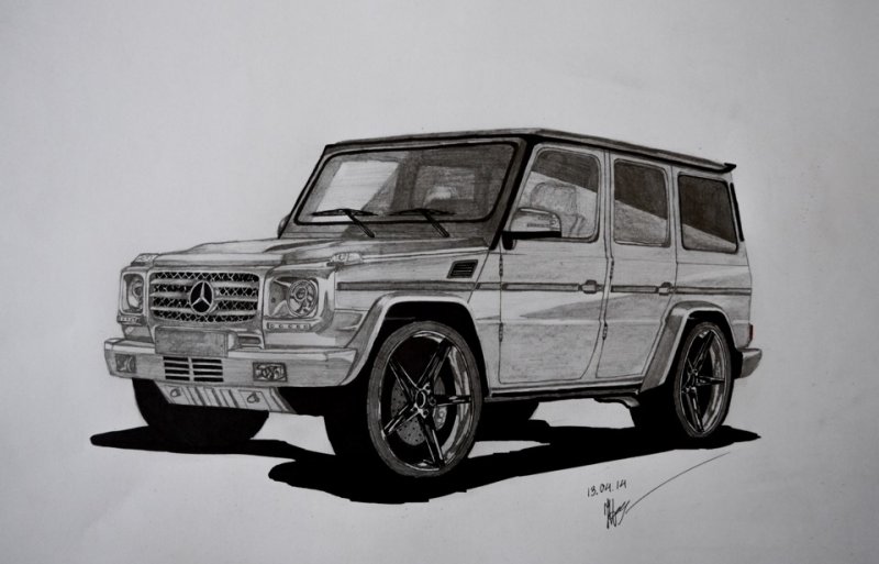 Раскраска Мерседес Гелендваген g63 AMG