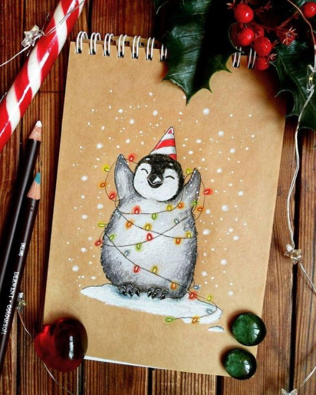 Идеи для рисунков на новый год