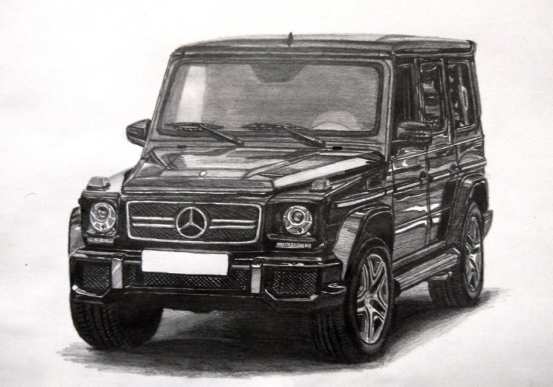 Раскраска Мерседес Гелендваген g63