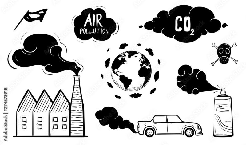 Air pollution рисунки