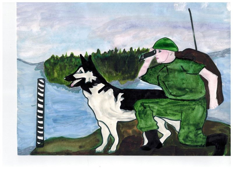 Патриот рисунок