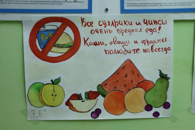Плакат здоровьепитание