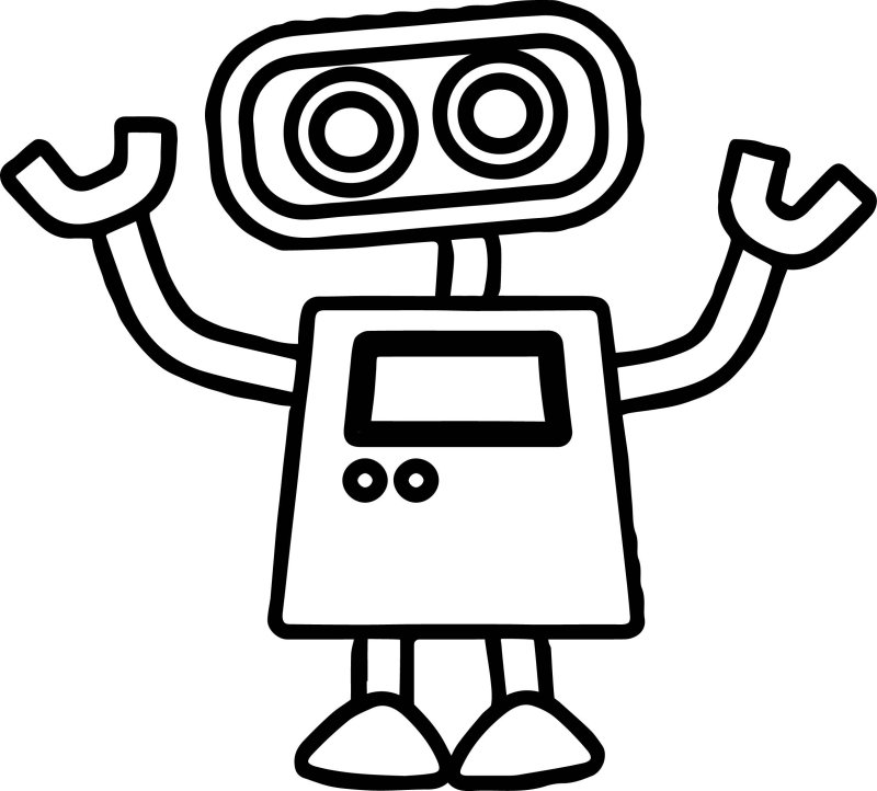Рисунки роботов для срисовки