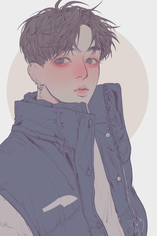 Drawing anime korean boy