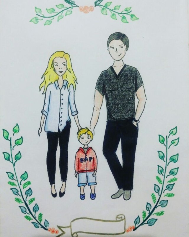 Семья рисунок