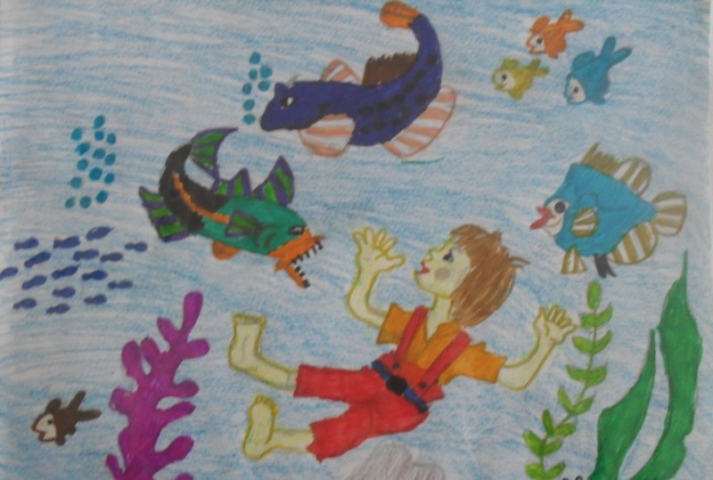 Рисунок к сказке случай с Евсейкой Горький