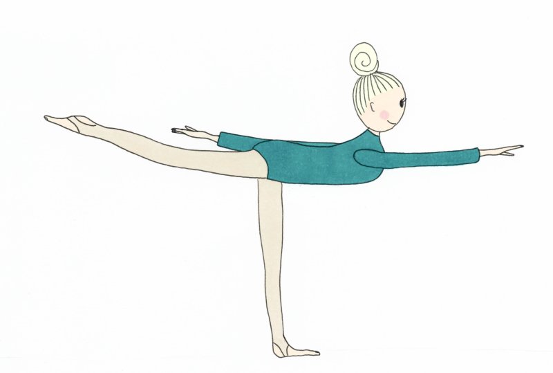 Гимнастка рисунок