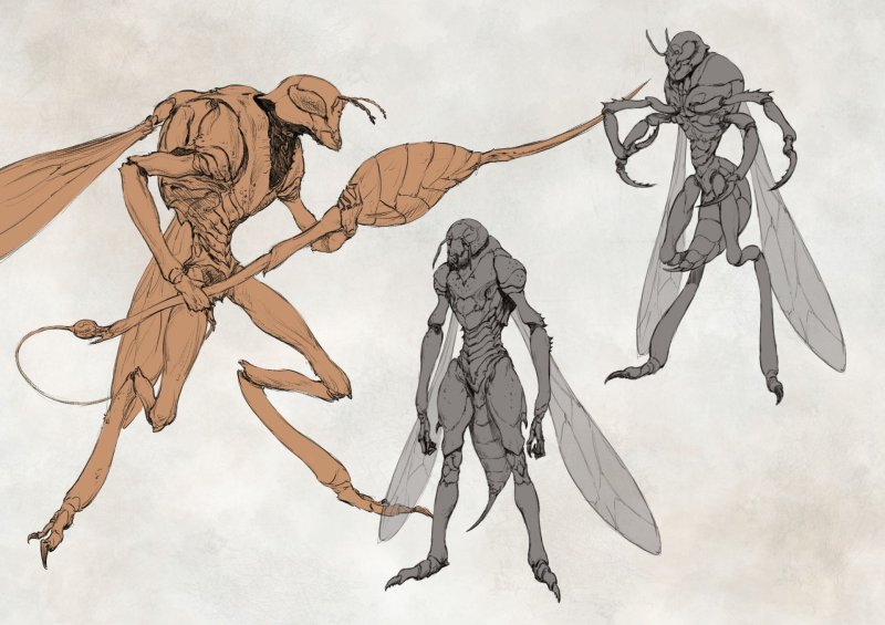 Богомол Monster girl Insectoid