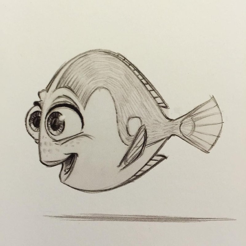 Немо рисовать карандашом