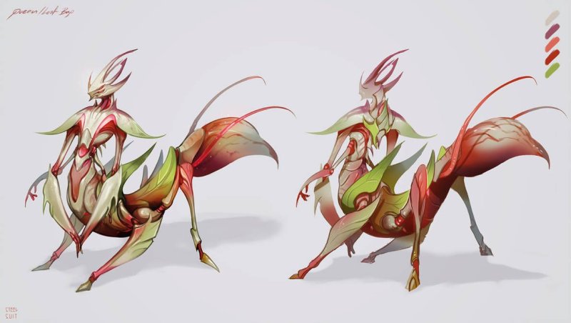 Богомол Monster girl Insectoid