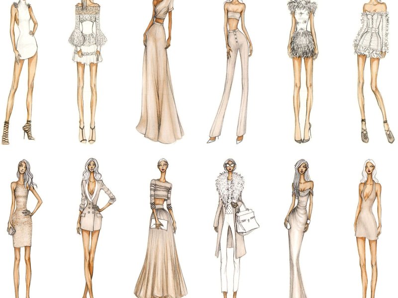 дизайнерские эскизы одежды
