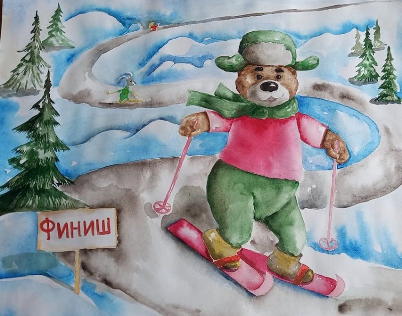Конкурс рисунков спортивная елка
